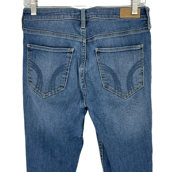 Hollister Jeans Women's Sz W28 x L28 Super Skinny High-Rise Soft Stretch Blue - Picture 9 of 11